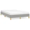 Image de vidaXL Cadre de lit sans matelas gris clair 120x190 cm tissu