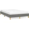 Image de vidaXL Cadre de lit sans matelas gris foncÃ© 120x190 cm tissu