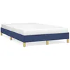 Image de vidaXL Cadre de lit sans matelas bleu 120x190 cm tissu