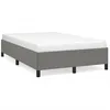 Image de vidaXL Cadre de lit sans matelas gris foncÃ© 120x190 cm tissu
