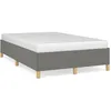 Image de vidaXL Cadre de lit sans matelas gris foncÃ© 120x190 cm tissu