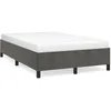 Image de vidaXL Cadre de lit sans matelas gris foncÃ© 120x190 cm velours