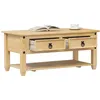Image de vidaXL Table basse avec tiroirs Corona 100x48x45 cm bois de pin massif