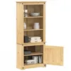 Image de vidaXL Buffet haut Corona 74x38x170 cm bois de pin massif