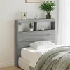 Image de vidaXL Armoire tÃªte de lit avec LED sonoma gris 100x17x102 cm