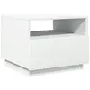 Image de Tables basses VidaXL  Table basse  avec lumières LED blanc 50x49x40 cm P31599826