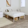 Image de vidaXL Table basse avec lumiÃ¨res LED blanc 50x50x40 cm