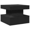 Image de Tables basses VidaXL  Table basse  avec lumières LED noir 50x50x40 cm P31600345