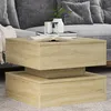 Image de Vidaxl Table Basse Avec LumiÃ¨res Led ChÃªne Sonoma 50x50x40 Cm