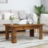 Image de vidaXL Table basse avec lumiÃ¨res LED noir 90x50x40 cm