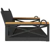 Image de Salons de jardin VidaXL  Balancelle  résine tressée noire 109x62x40 cm P31600716