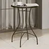 Image de Vidaxl Table De Bistro MosaÃ¯que Noir Et Blanc Ã50x70 Cm CÃ©ramique