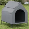 Image de Vidaxl Niche Pour Chien Gris Clair Tissu Oxford Et Acier