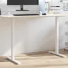 Image de vidaXL Cadre de bureau debout blanc (94-135)x60x(70-114) cm acier
