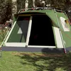 Image de Vidaxl Tente Familiale Cabine 7 Personnes Vert DÃ©gagement Rapide
