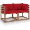 Image de Vidaxl Ensemble Ã Manger De Jardin Et Coussins 7 Pcs Beige Poly Rotin