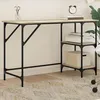 Image de Vidaxl Bureau ChÃªne Sonoma 120x50x75 Cm MÃ©tal Et Bois D'ingÃ©nierie