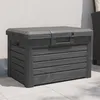 Image de Vidaxl BoÃ®te Ã Coussins D'extÃ©rieur Anthracite PolypropylÃ¨ne