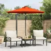 Image de Vidaxl Parasol De Jardin Avec MÃ¢t En Acier Terre Cuite 225x225x212 Cm