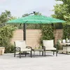 Image de Vidaxl Parasol De Jardin Avec MÃ¢t En Acier Vert 246x246x230 Cm