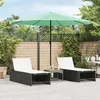 Image de Vidaxl Parasol De Jardin Avec MÃ¢t En Acier Vert 324x324x247 Cm