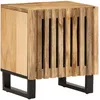 Image de vidaXL Table de chevet 40x33x46 cm bois de manguier massif brut