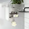 Image de vidaXL Support de douche suspendu acier inoxydable 304 brossÃ©