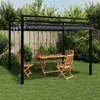 Image de Vidaxl Tonnelle Avec Toit RÃ©tractable Anthracite 3x3 M Aluminium