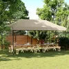 Image de Vidaxl Tente De RÃ©ception Pliable Escamotable Taupe 580x292x315 Cm