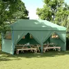 Image de Vidaxl Tente De RÃ©ception Pliable Escamotable 4 Parois LatÃ©rales Vert