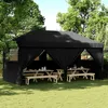 Image de Vidaxl Tente De RÃ©ception Pliable Escamotable 4 Parois LatÃ©rales Noir