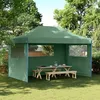 Image de Vidaxl Tente De RÃ©ception Pliable Escamotable 3 Parois LatÃ©rales Vert