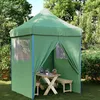 Image de Vidaxl Tente De RÃ©ception Pliable Escamotable 4 Parois LatÃ©rales Vert