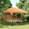 Image de Vidaxl Tente De RÃ©ception Pliable Escamotable Orange 410x279x315 Cm