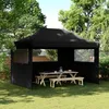 Image de Vidaxl Tente De RÃ©ception Pliable Escamotable 3 Parois LatÃ©rales Noir