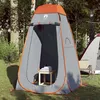 Image de Vidaxl Tente D'intimitÃ© Gris Et Orange Escamotable ImpermÃ©able