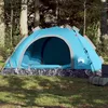 Image de Vidaxl Tente De Camping 4 Personnes Bleu LibÃ©ration Rapide