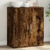 Image de vidaXL Buffet chÃªne fumÃ© 60x31x70 cm bois d'ingÃ©nierie