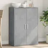 Image de vidaXL Buffet gris bÃ©ton 60x31x84 cm bois d'ingÃ©nierie