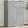 Image de vidaXL Buffet gris bÃ©ton 60x30x84 cm bois d'ingÃ©nierie