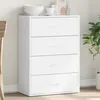 Image de vidaXL Buffet blanc 60x31x84 cm bois d'ingÃ©nierie