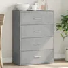 Image de vidaXL Buffet gris bÃ©ton 60x31x84 cm bois d'ingÃ©nierie