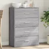 Image de vidaXL Buffet sonoma gris 60x31x84 cm bois d'ingÃ©nierie
