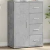 Image de vidaXL Buffet gris bÃ©ton 60x31x84 cm bois d'ingÃ©nierie