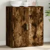 Image de vidaXL Buffet chÃªne fumÃ© 79x38x80 cm bois d'ingÃ©nierie