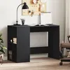 Image de vidaXL Bureau noir 102x50x75 cm bois d'ingÃ©nierie