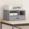 Image de vidaXL Support d'imprimante sonoma gris 40x32x22,5cm bois d'ingÃ©nierie