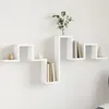 Image de vidaXL ÃtagÃ¨re murale blanc 104,5x10x43 cm bois d'ingÃ©nierie