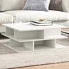 Image de vidaXL Table basse blanc 70x70x29 cm bois d'ingÃ©nierie