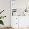 Image de vidaXL Armoire de cuisine blanc 35x50x180 cm bois d'ingÃ©nierie